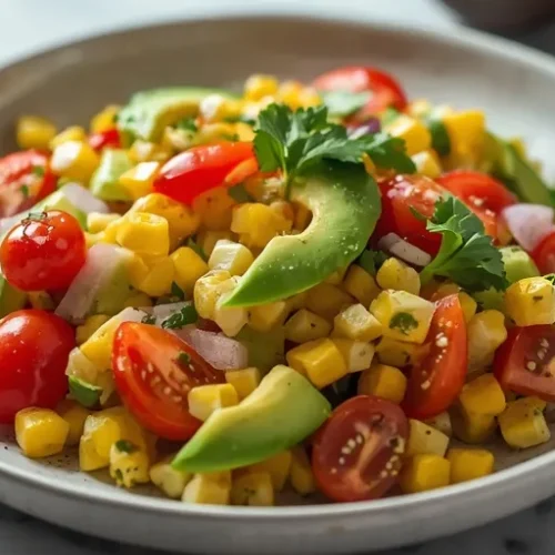Corn Tomato Avocado Salad recipe