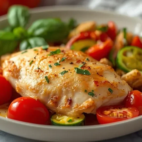 Garden Vegetable Chicken Bake recipe