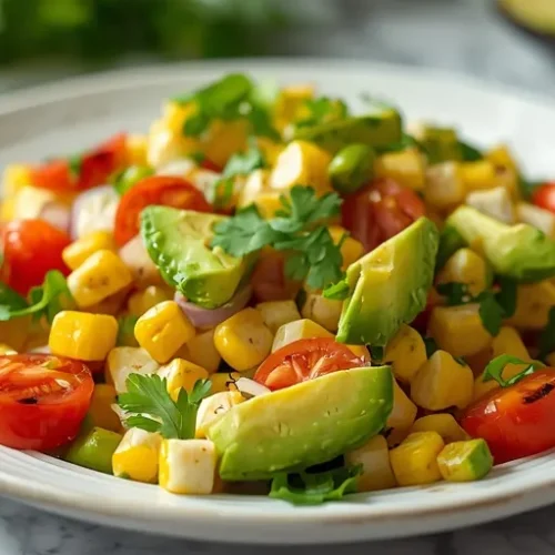 Grilled Corn Avocado Salad recipe