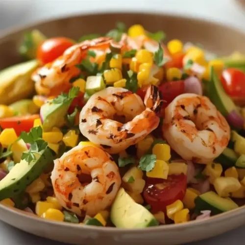 Grilled Shrimp Corn Salad recipe