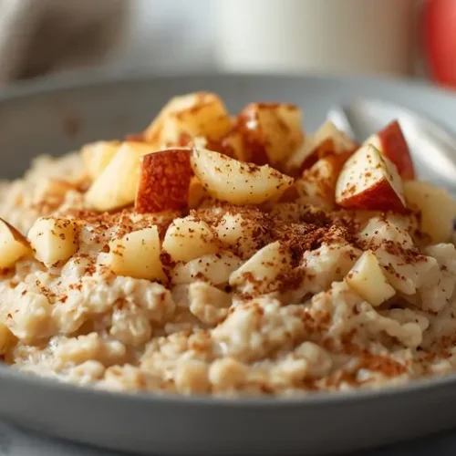 High Protein Apple Cinnamon Oatmeal recipe