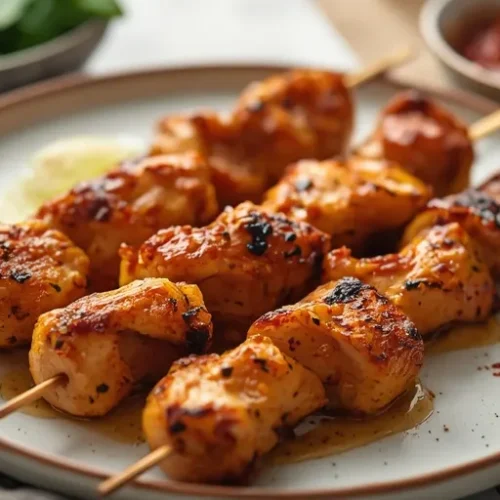 Hot Honey Chicken Kabobs recipe