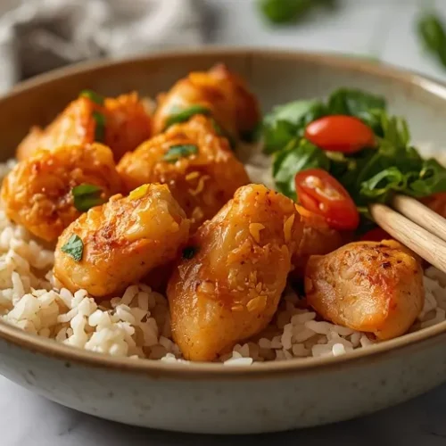 Hot Honey Chicken Meal Prep Bowl recipe