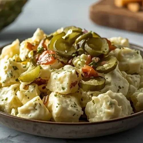 Loaded Dill Pickle Potato Salad recipe