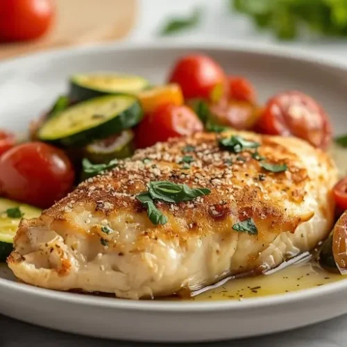 Mediterranean Chicken And Zucchini Dinner recipe