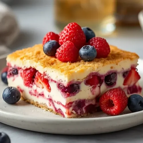 No Bake Berry Lasagna recipe