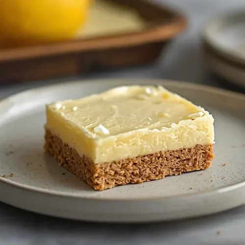 No Bake Lemon Icebox Bars recipe