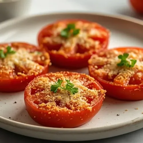 Parmesan Crusted Air Fryer Tomatoes recipe