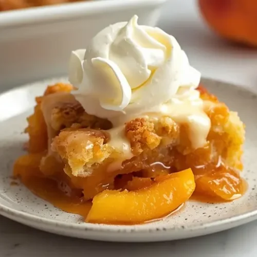 Peach Cobbler Dump Cake recipe