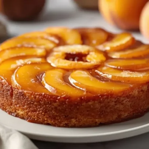 Peach Upside-Down Cake recipe