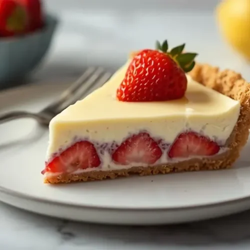 Strawberry Lemon Icebox Pie recipe