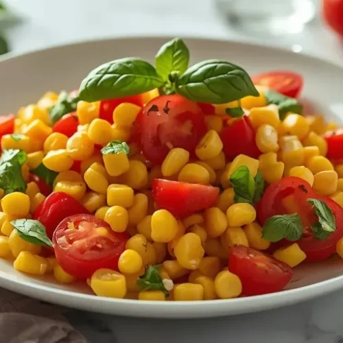 Tomato Corn Basil Salad recipe