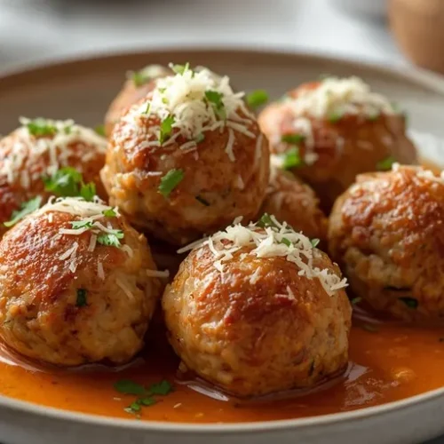 French Onion Chicken Meatballs recipe