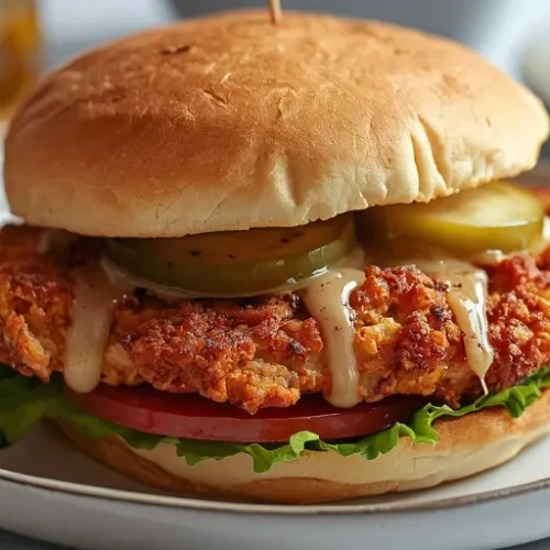 Pickle Brined Crispy Chicken Sandwiches recipe