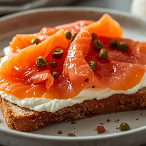 Smoked Salmon Cottage Cheese Toast recipe