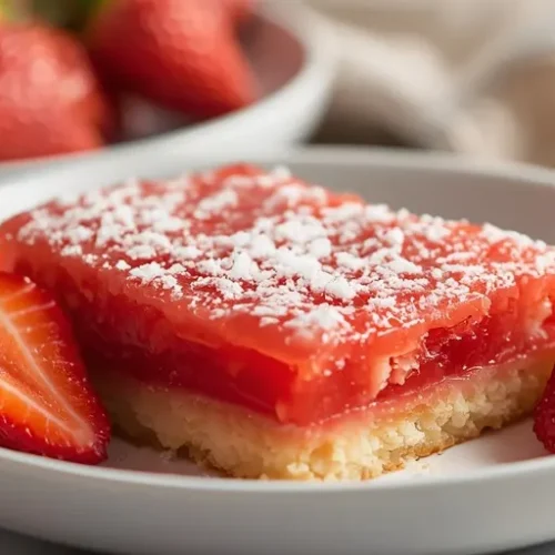Strawberry Lemonade Jelly Bars recipe