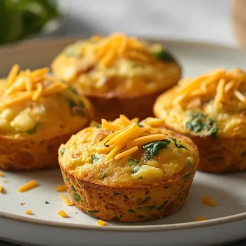 Turkey Sausage Spinach Egg Muffins recipe