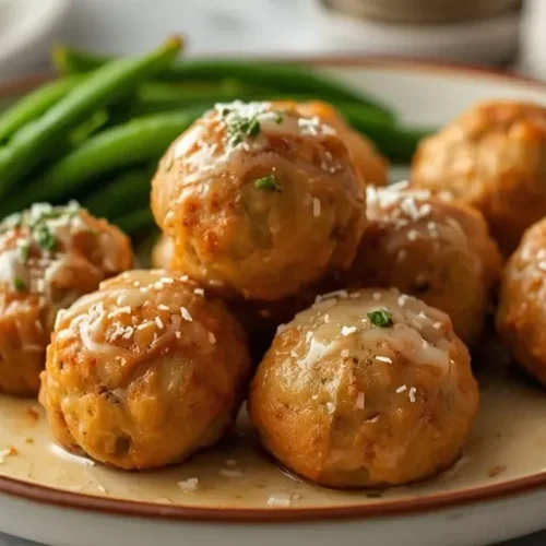 Air Fryer Parmesan Chicken Meatballs recipe