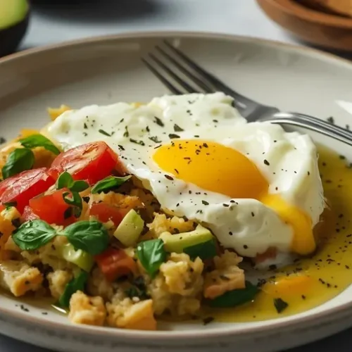 Cottage Cheese Breakfast Egg Bowl recipe