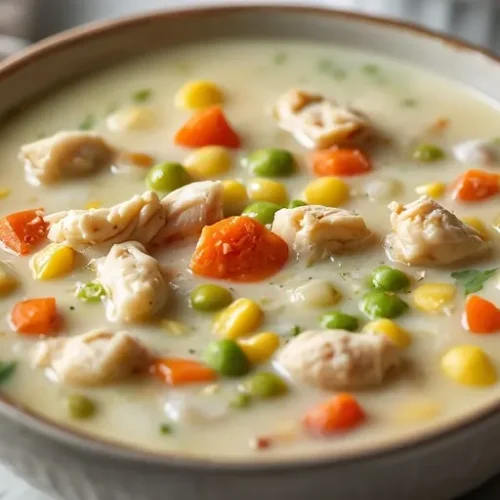 Creamy Chicken Pot Pie Soup recipe