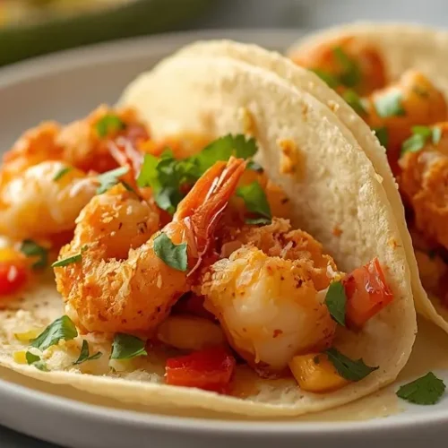 Crispy Coconut Shrimp Tacos recipe