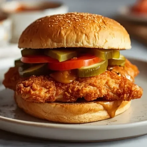 Crispy Pickle Chicken Sandwich recipe