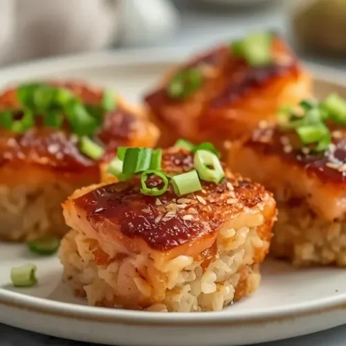 Crispy Rice Salmon Bites recipe