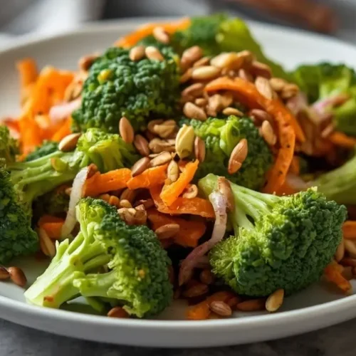Crunchy Broccoli Sunflower Salad recipe