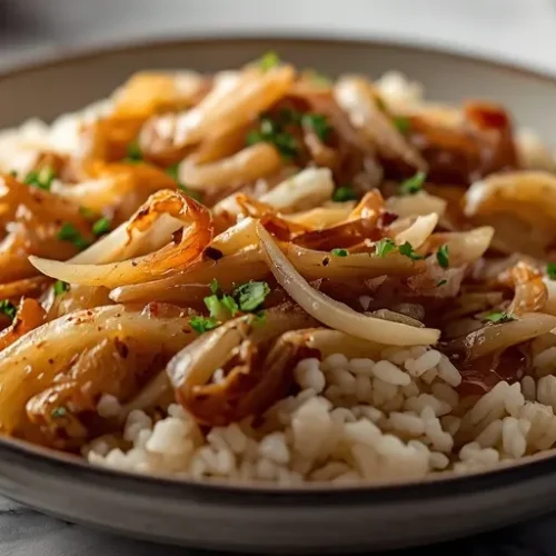 French Onion Chicken and Rice recipe