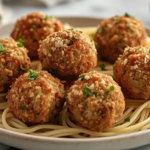 Garlic Parmesan Air Fryer Turkey Meatballs recipe