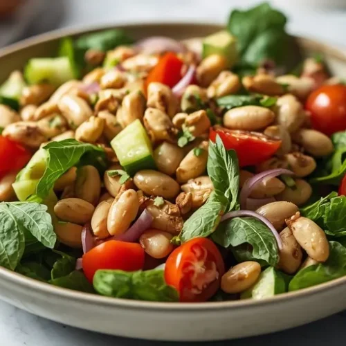 Green Goddess White Bean Salad recipe