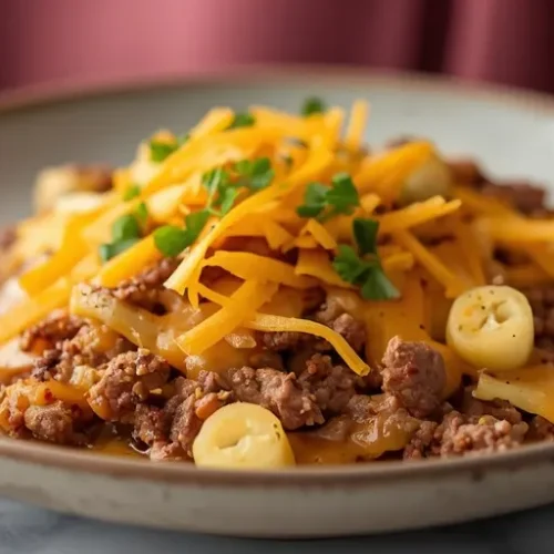 Ground Beef Cabbage Skillet recipe
