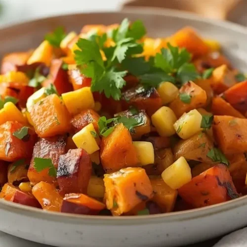 Mexican Street Corn Sweet Potato Salad recipe
