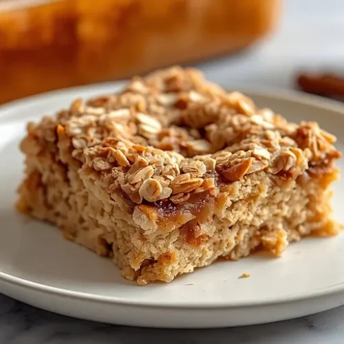 Protein Cinnamon Roll Baked Oatmeal recipe