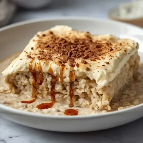 Protein Tiramisu Overnight Oatmeal recipe