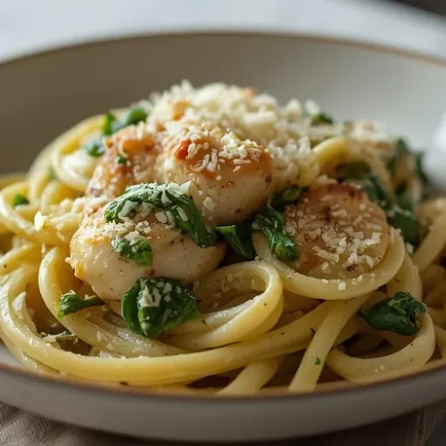 Spinach Artichoke Chicken Pasta recipe