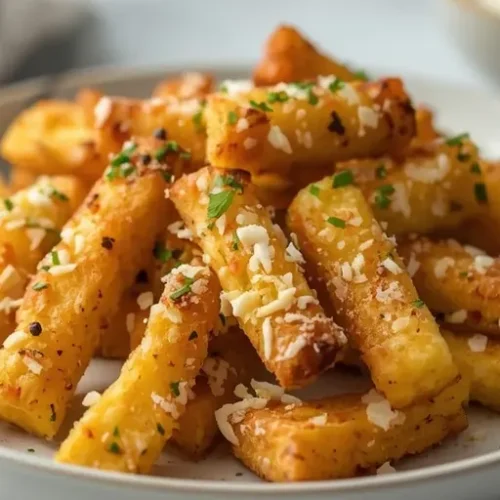 Air Fryer Cheesy Polenta Fries recipe