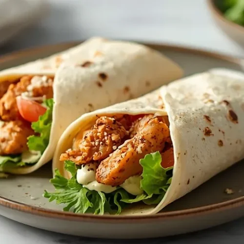 Air Fryer Chicken Caesar Wraps recipe