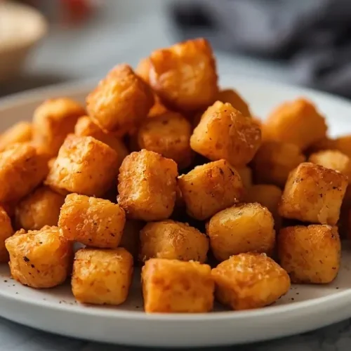 Air Fryer Chickpea Croutons recipe