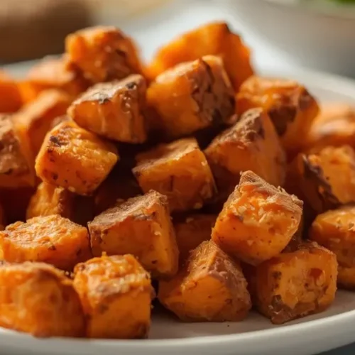 Air Fryer Cinnamon Sweet Potato Cubes recipe