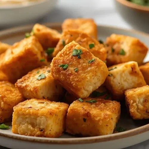 Air Fryer Crispy Tofu Nuggets recipe