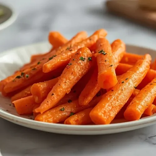 Air Fryer Honey Harissa Carrots recipe