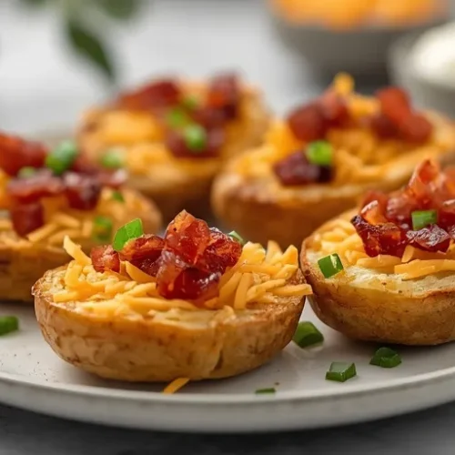 Air Fryer Loaded Potato Skins recipe