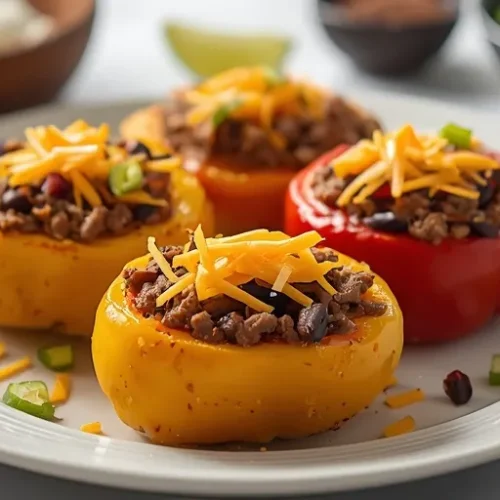 Air Fryer Taco Stuffed Peppers recipe