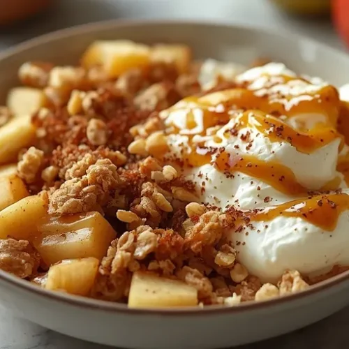 Apple Pie Cottage Cheese Bowl recipe