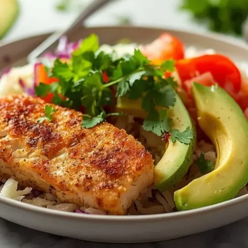 Blackened Fish Taco Bowls recipe