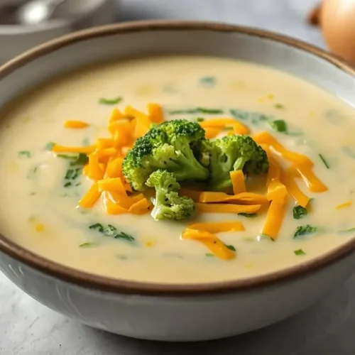 Broccoli Cheddar Cottage Cheese Soup recipe