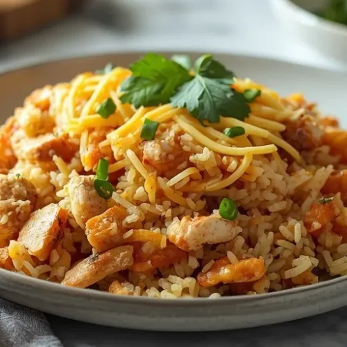 Cheesy Chicken Taco Rice recipe