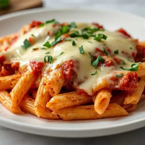 Chicken Parmesan Pasta Bake recipe