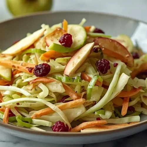 Cranberry Apple Cabbage Slaw recipe